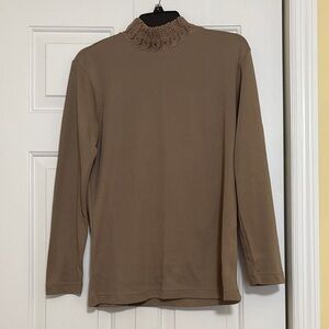 Elegant Brown Women's Tunic Top